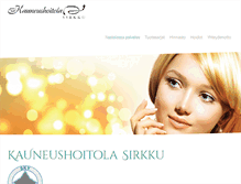 Tablet Screenshot of kauneushoitolasirkku.fi